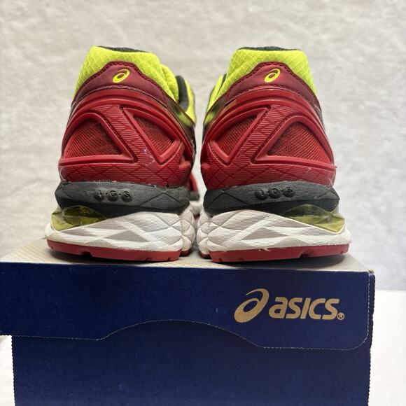 Asics Running Shoes Gel Kayano 22 Red  Black Yellow Sneakers T547N-2490 Size 10 main image 15